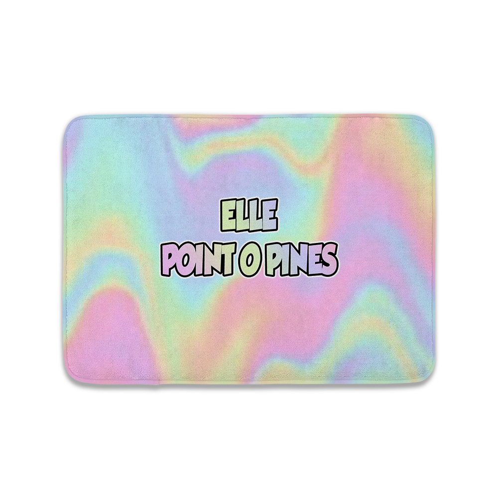 PERSONALIZED FLOOR MAT-PASTEL TIE DYE
